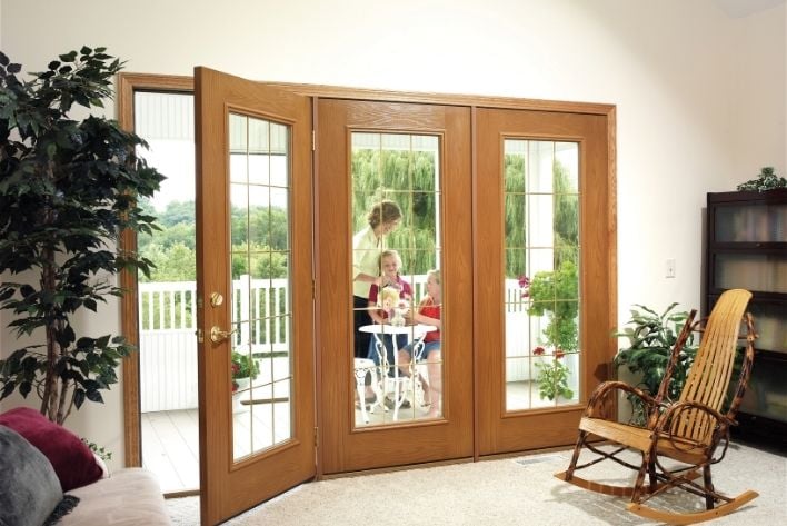 french door patio door design